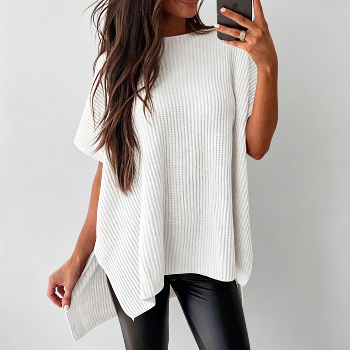 The Elara Oversized Chenille Knit Top