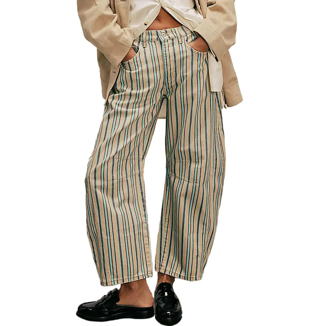 The Elara Y2K Printed Loose Straight Jeans