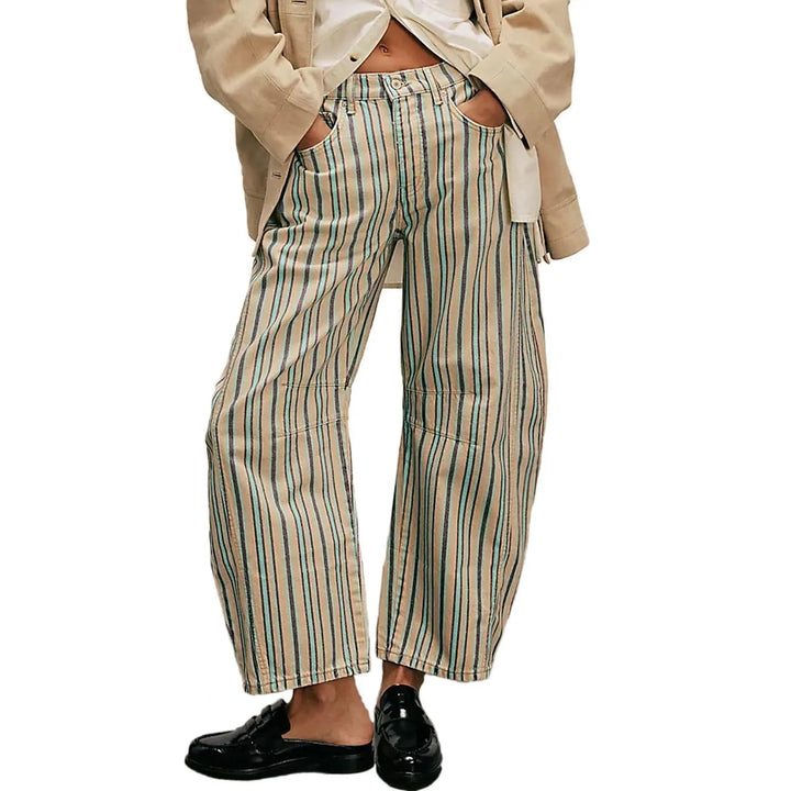 The Elara Y2K Printed Loose Straight Jeans