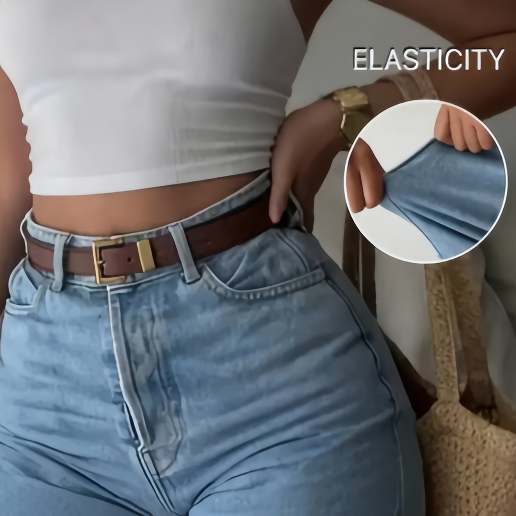 The Elara Curve High-Stretch Denim Short