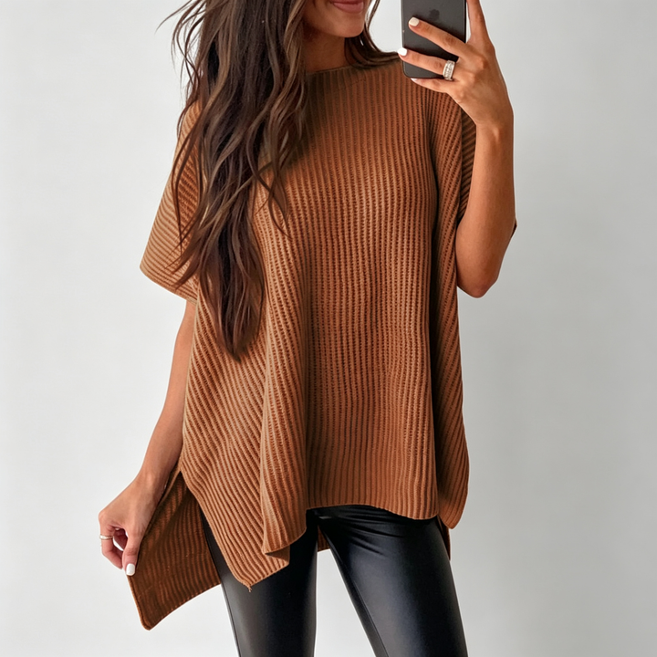 The Elara Oversized Chenille Knit Top