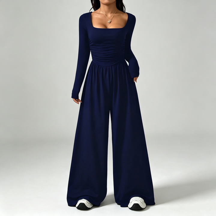 The Elara Square-Neck Jumpsuit