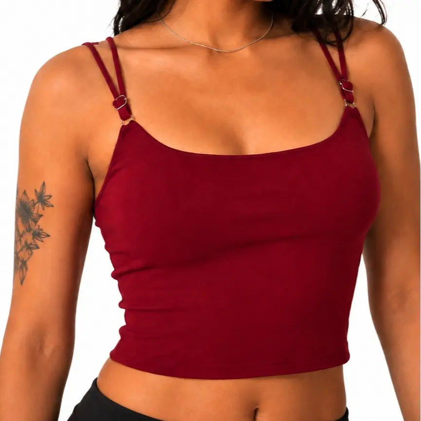 The Elara Spider-Web Built-In Bra Cami Top
