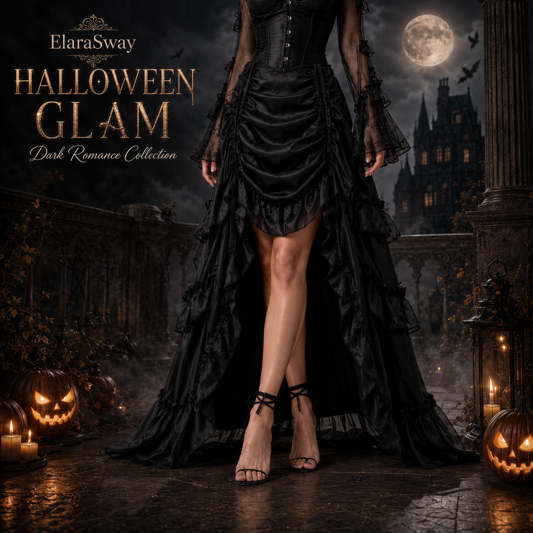 The Elara Nocturne Pirate Ruffle Skirt