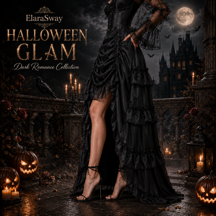 The Elara Nocturne Pirate Ruffle Skirt