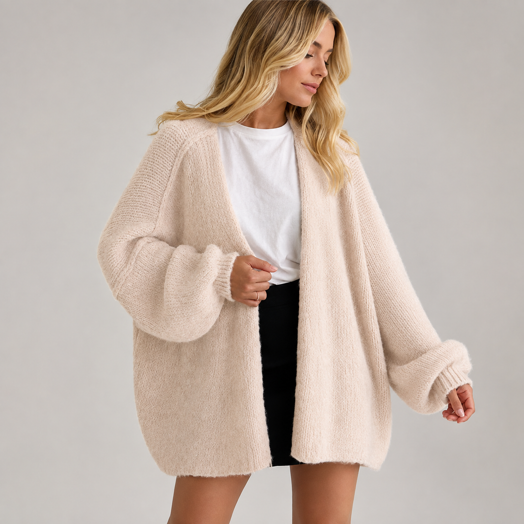 The Elara Plush Oversized Cardigan