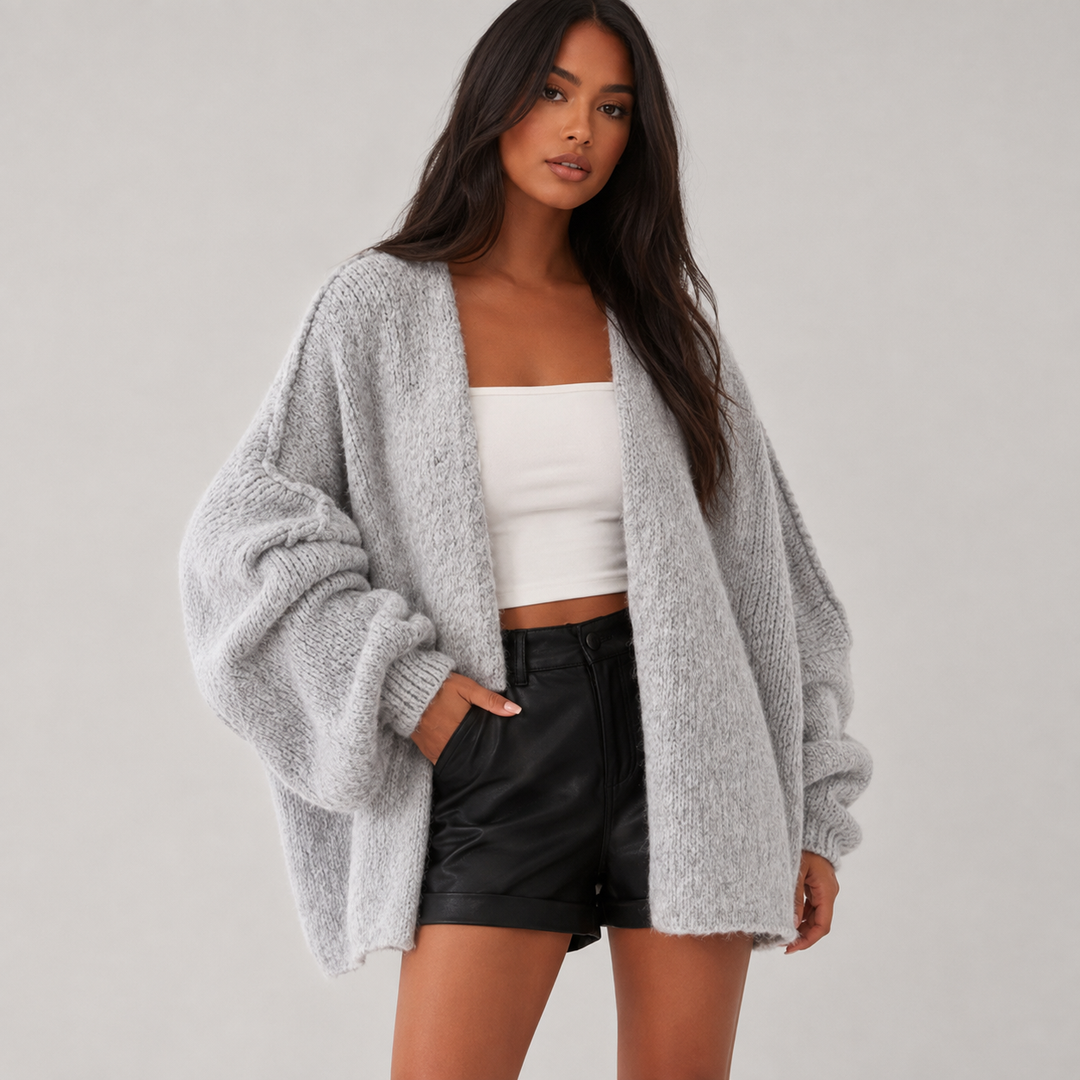The Elara Plush Oversized Cardigan