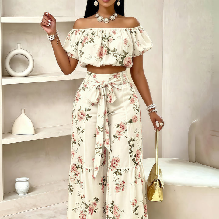 The Elara Paisley Palazzo Set