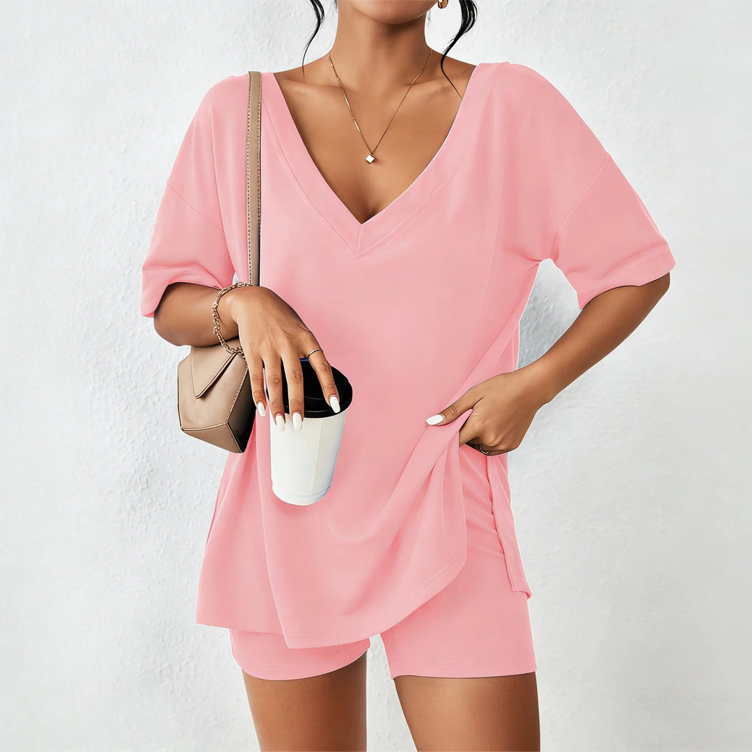 The Elara Reversible V Neck Lounge Set