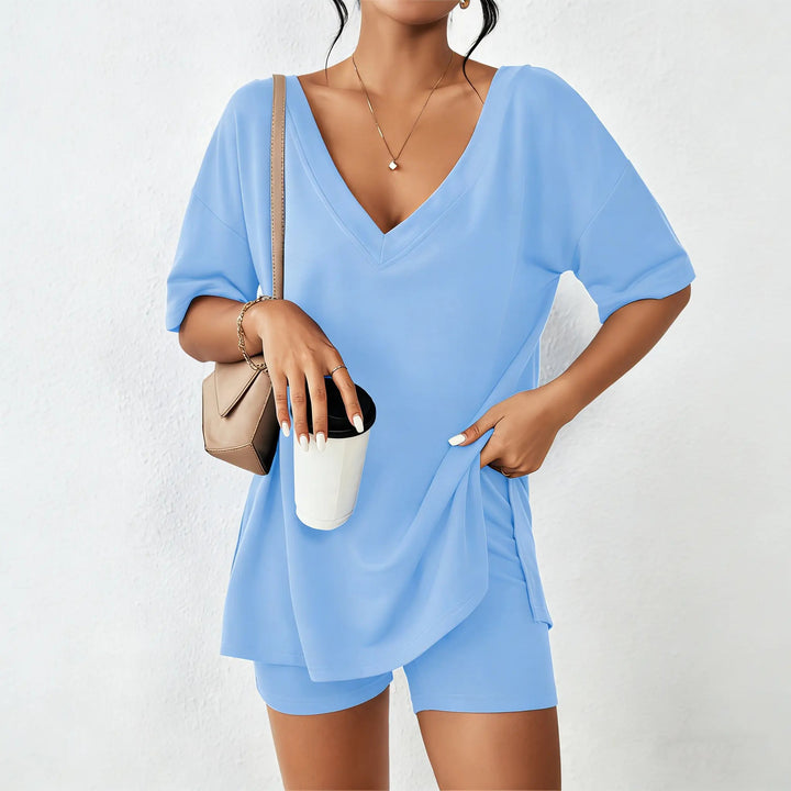 The Elara Reversible V Neck Lounge Set
