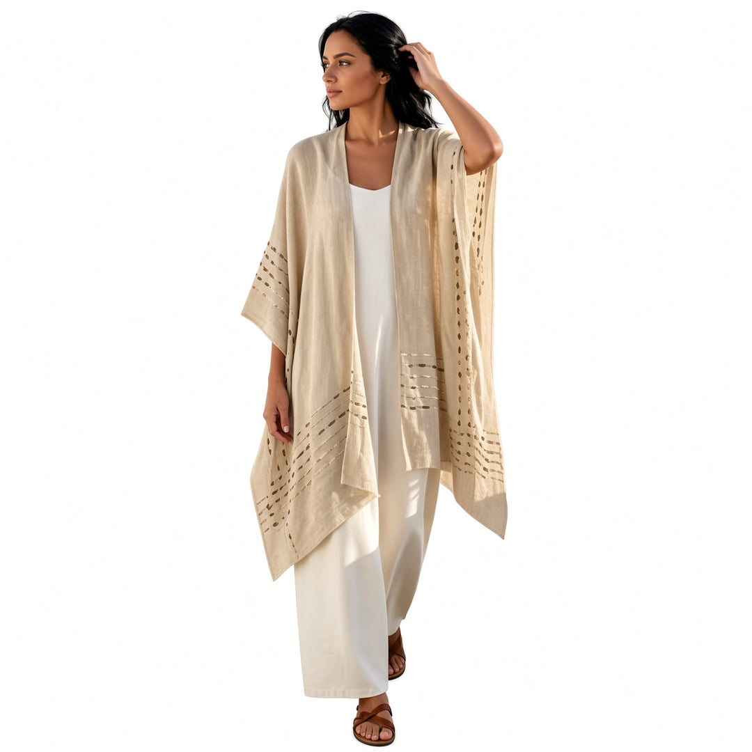 Off White batwing open-front wrap