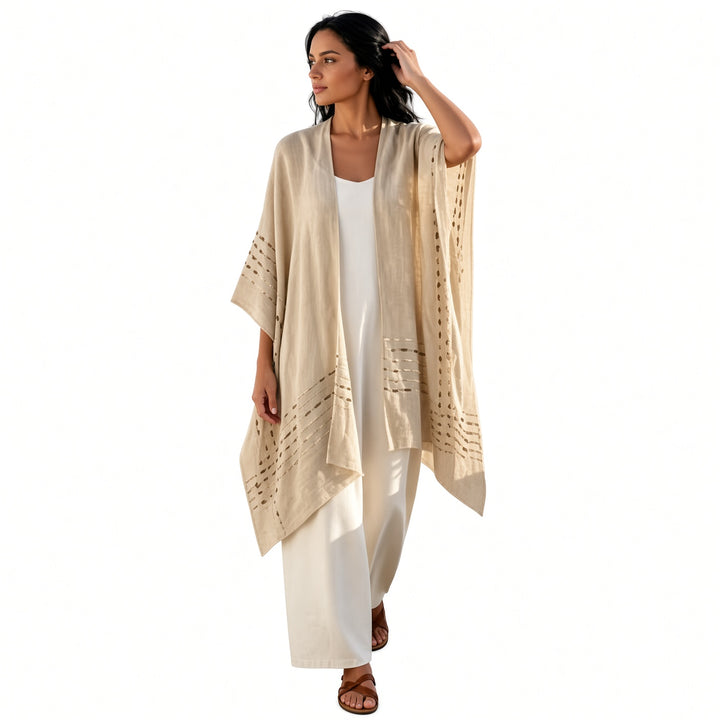 Off White batwing open-front wrap