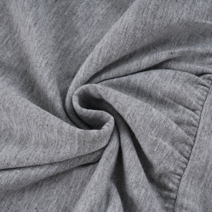 Close view of the Gray stretch polyester fabric