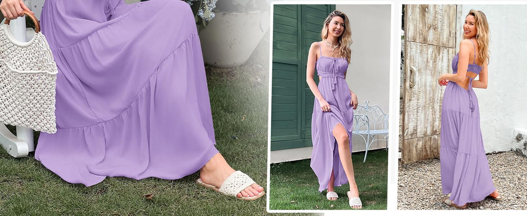 The Elara Cut Out Boho Maxi Dress