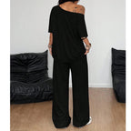 The Elara Off-Shoulder Slouchy Co-ord