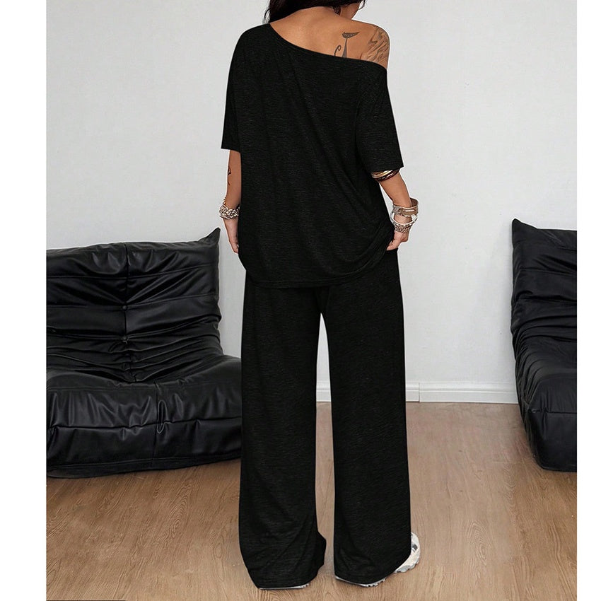 The Elara Off-Shoulder Slouchy Co-ord