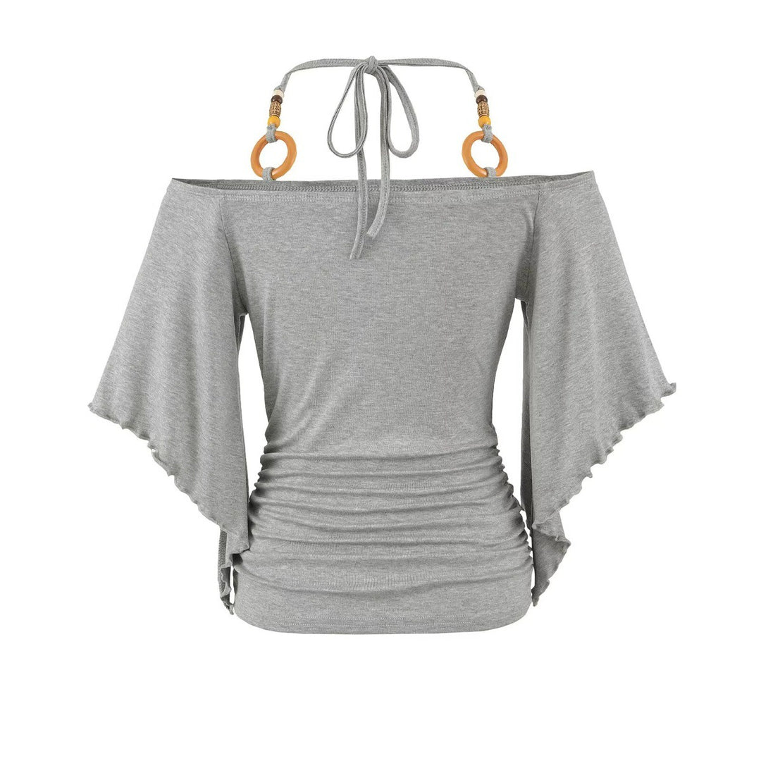 The Elara Artisanal Beaded Halter Top