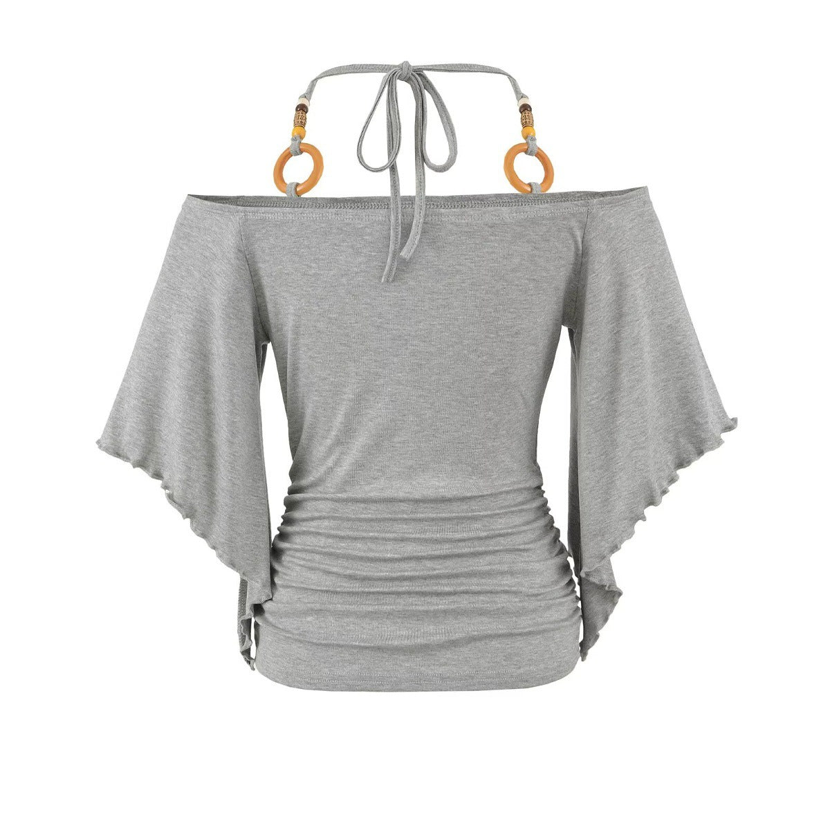 The Elara Artisanal Beaded Halter Top