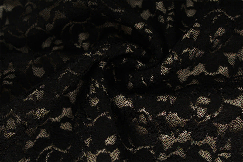 The Elara Allover Floral Lace Slip Gown