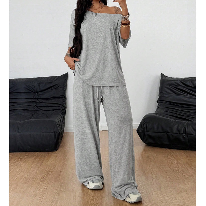 The Elara Off-Shoulder Slouchy Co-ord