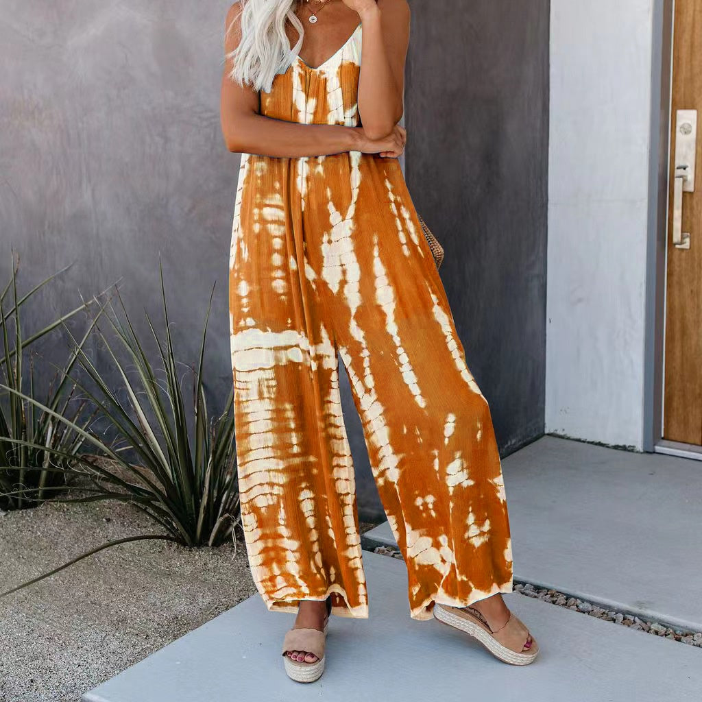 The Elara Plus Boho Wide-Leg Jumpsuit