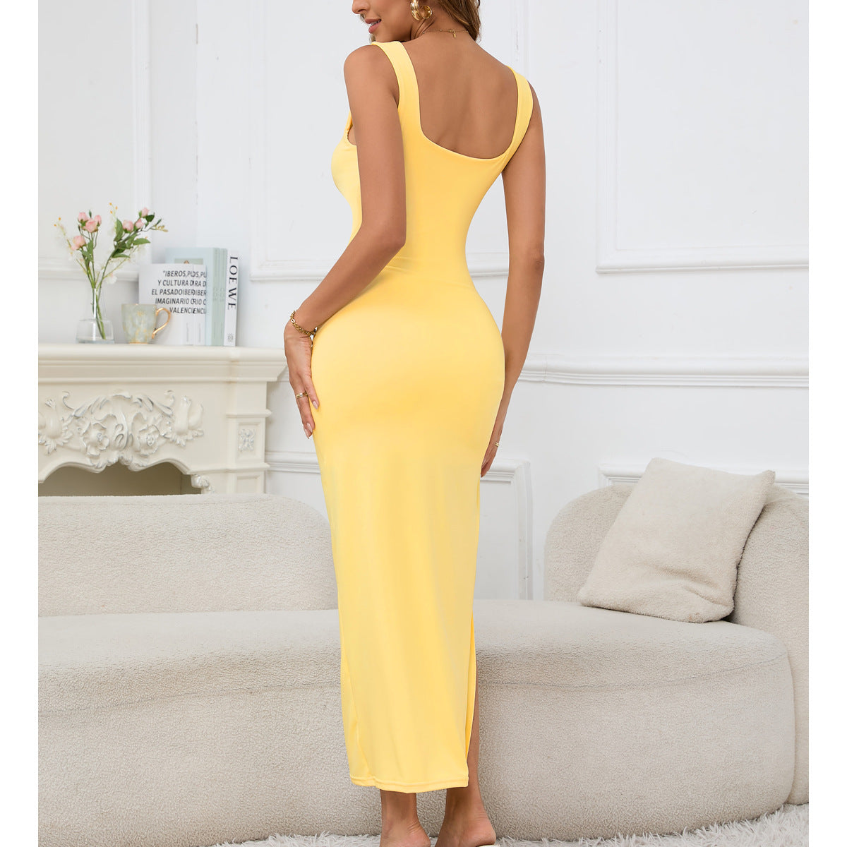 The Elara Summer Muse Slit Maxi