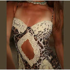 The Elara Wild Romance Lace Slip Dress