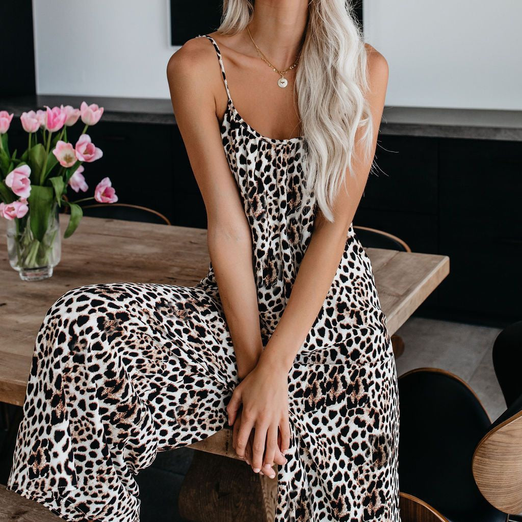 The Elara Plus Boho Wide-Leg Jumpsuit
