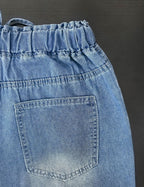 The Elara Drawstring Wide-Leg Denim