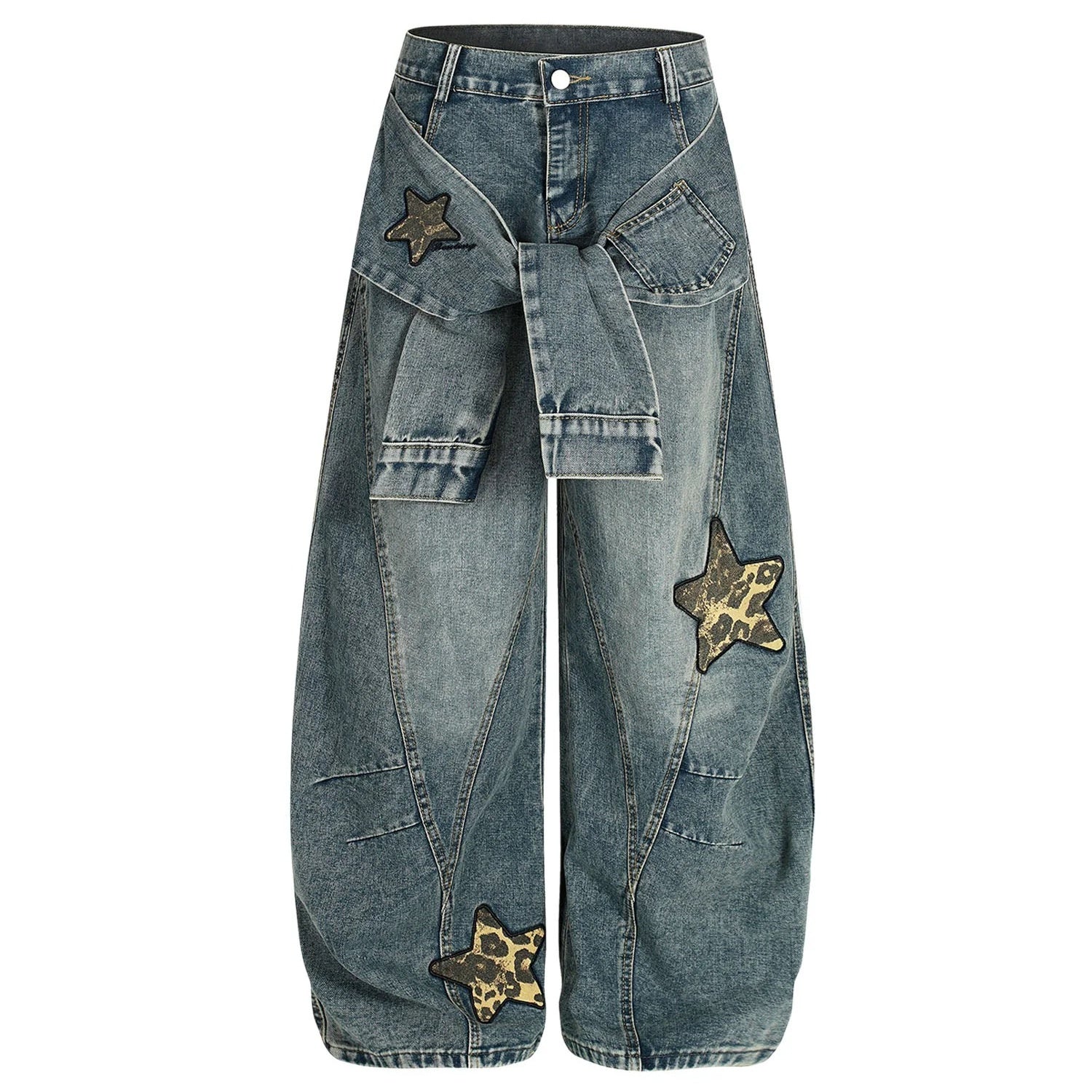 The Elara Deconstructed Y2K Star Denim