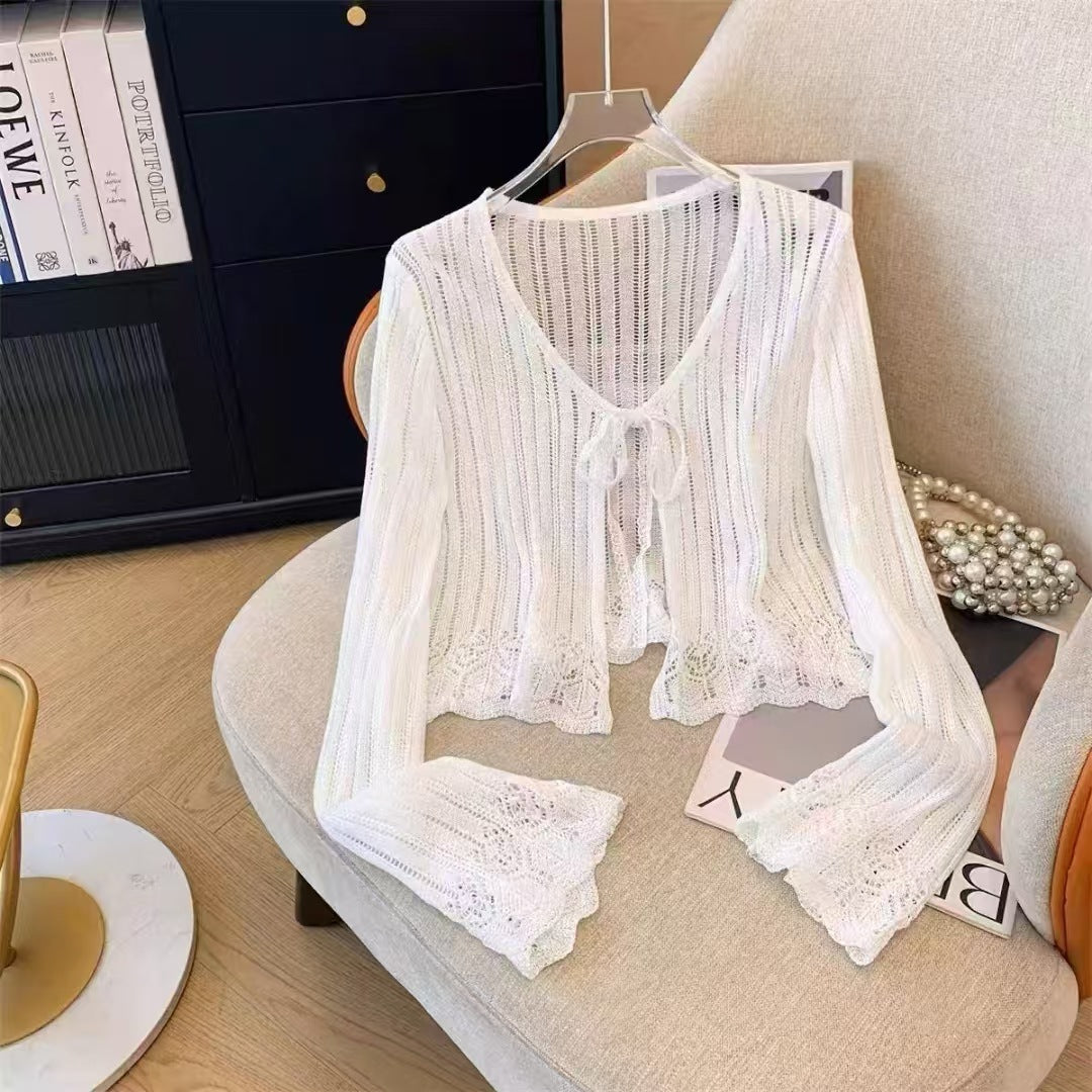 The Elara Balletcore Flared Knit Top