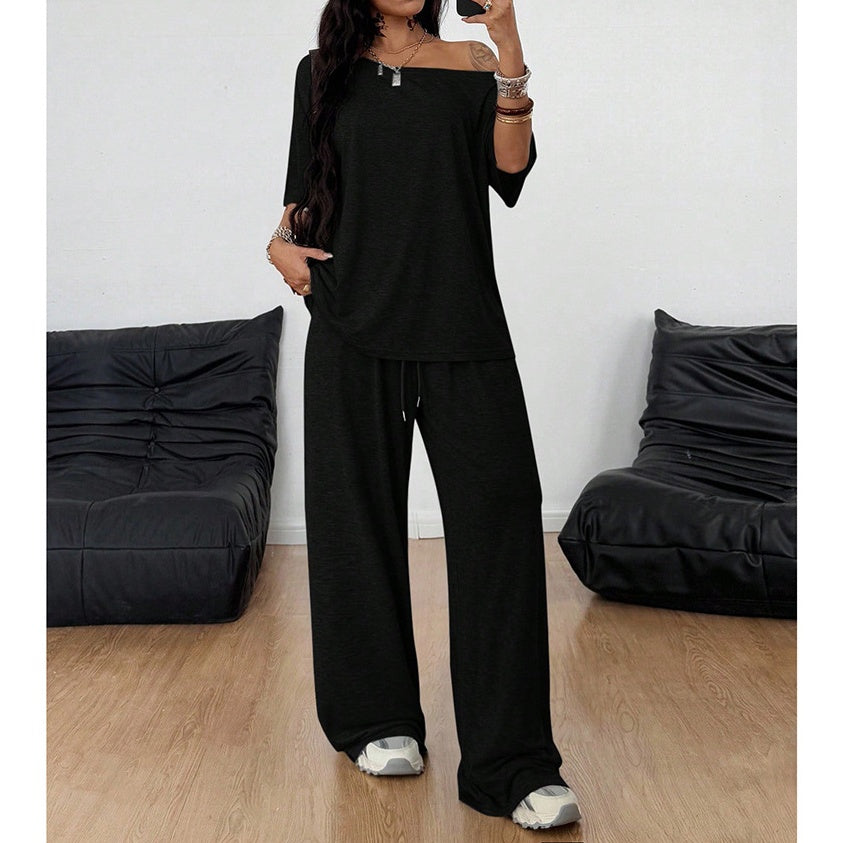 The Elara Off-Shoulder Slouchy Co-ord