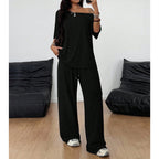 The Elara Off-Shoulder Slouchy Co-ord