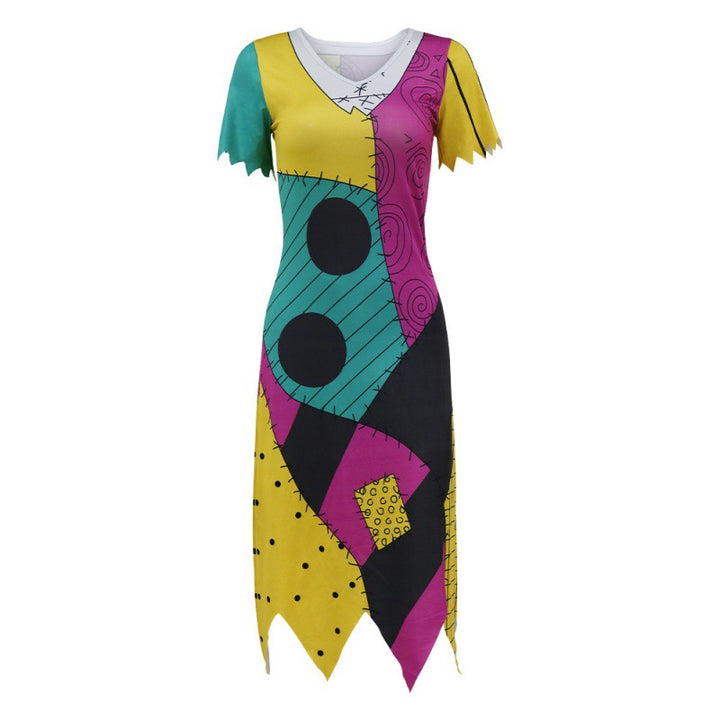 The Elara Ragdoll Patchwork Dress
