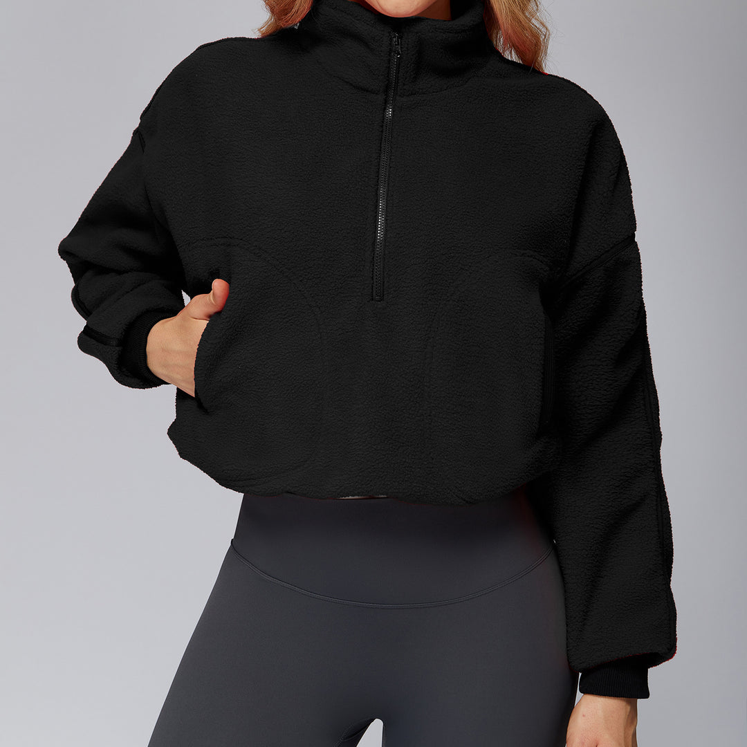 The Elara Half-Zip Fleece Pullover