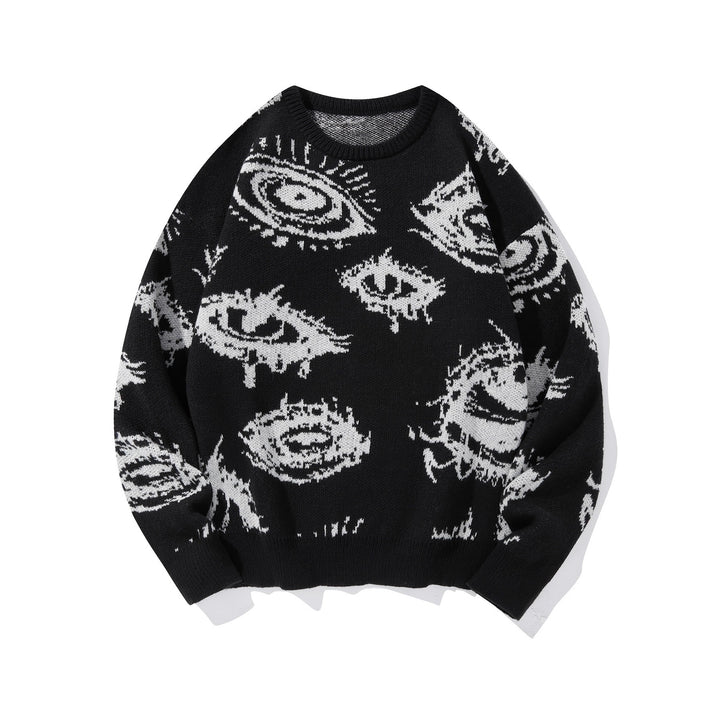 The Elara Eye Graphic Knit Pullover