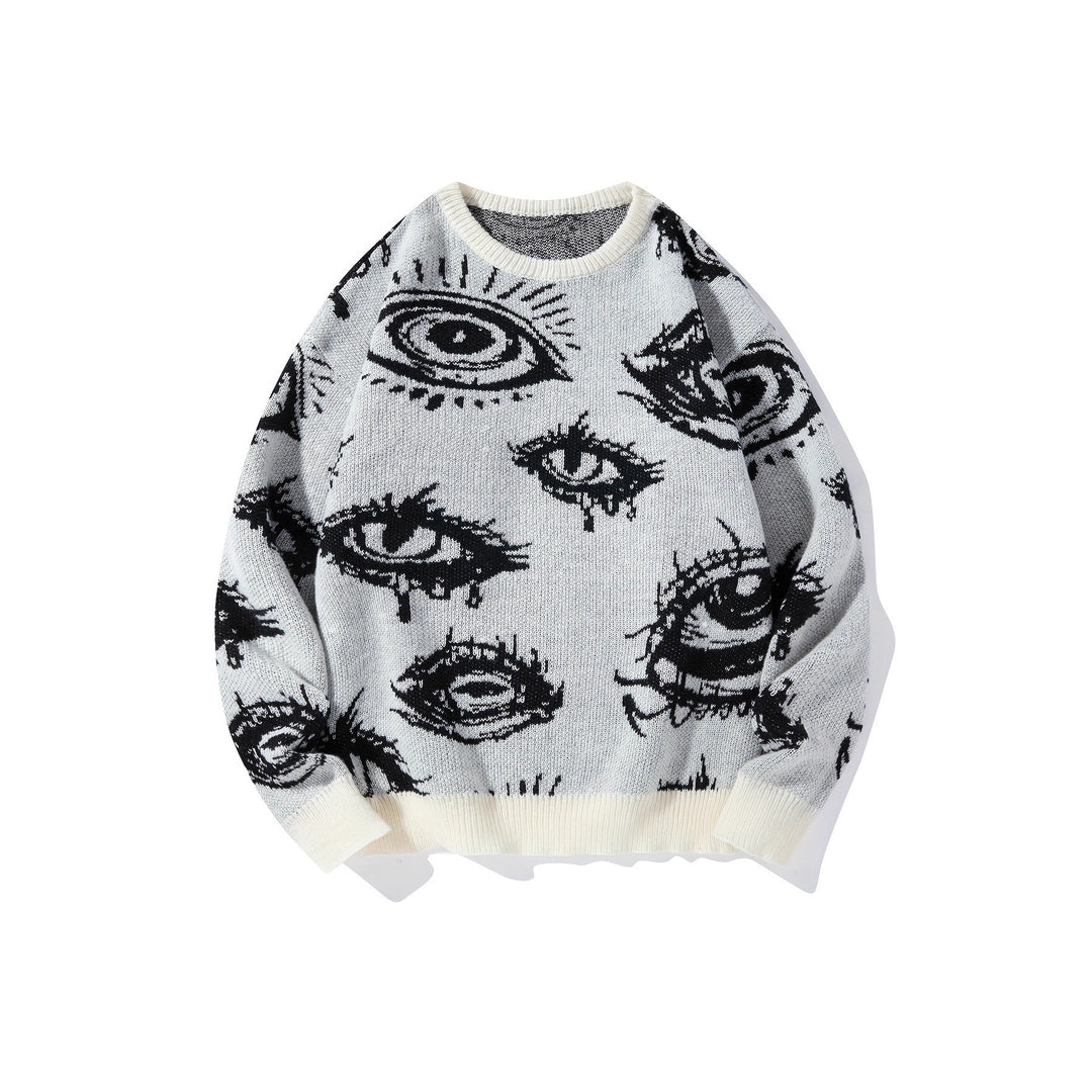 The Elara Eye Graphic Knit Pullover