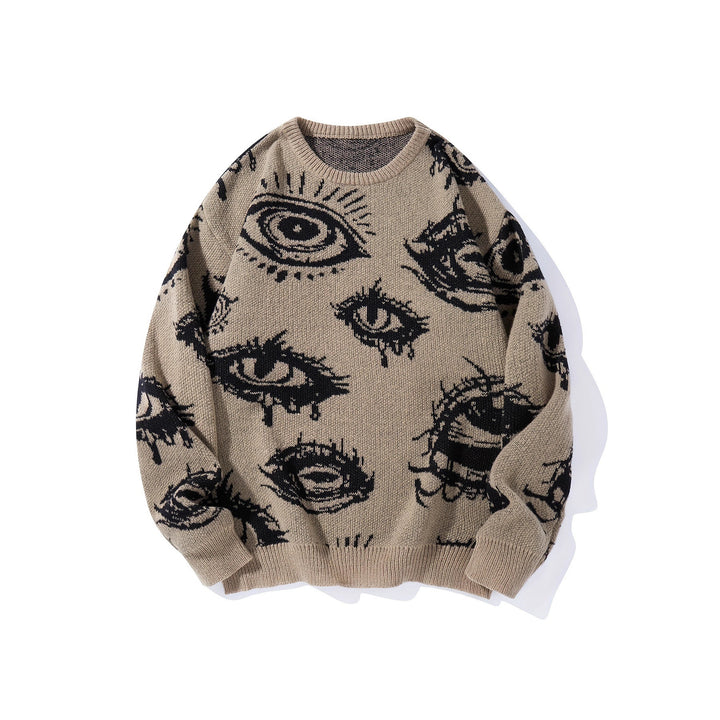 The Elara Eye Graphic Knit Pullover