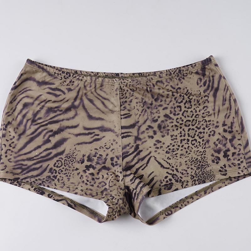 The Elara Sexy Leopard Halter Set