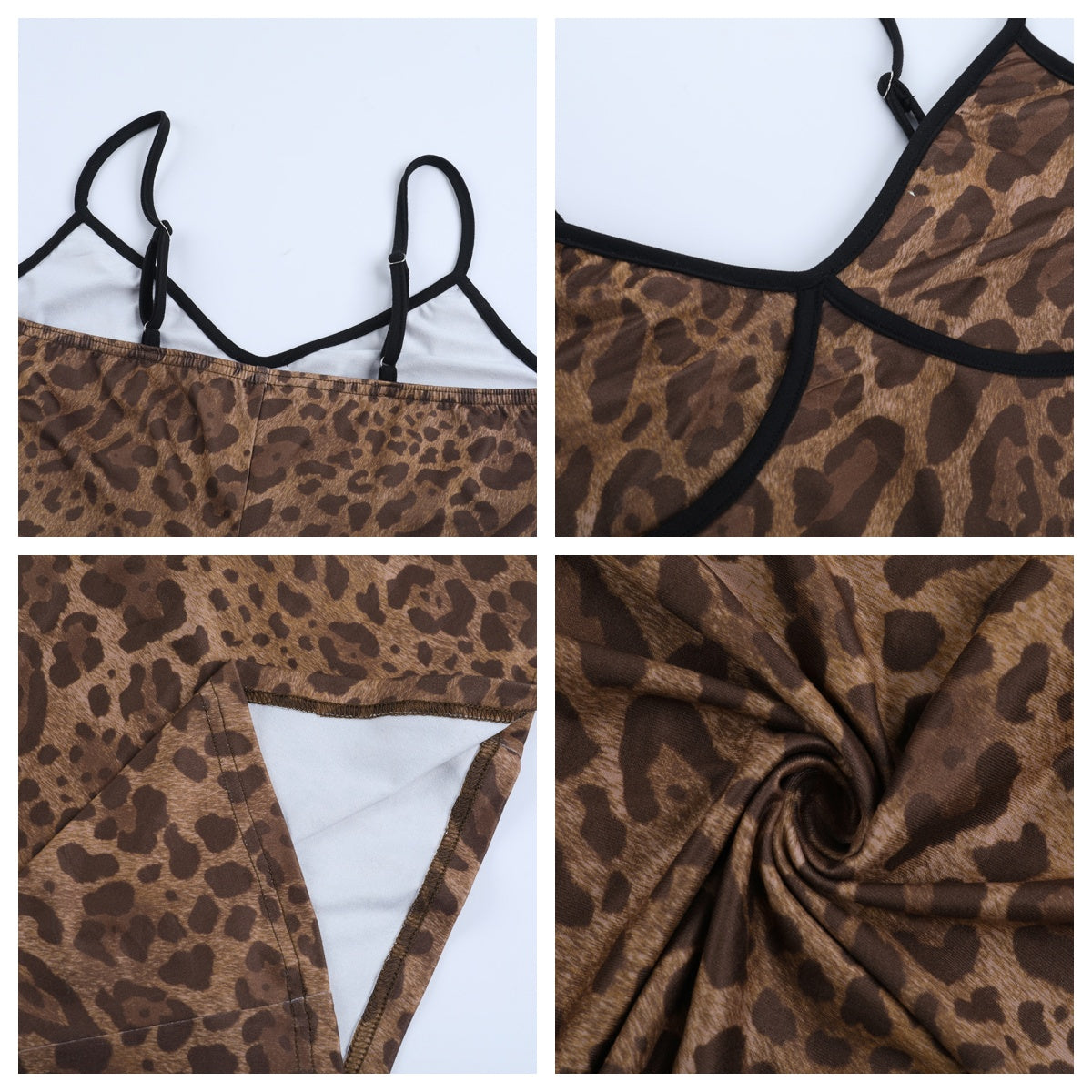 The Elara See Through Leopard Bodycon Maxi Dress