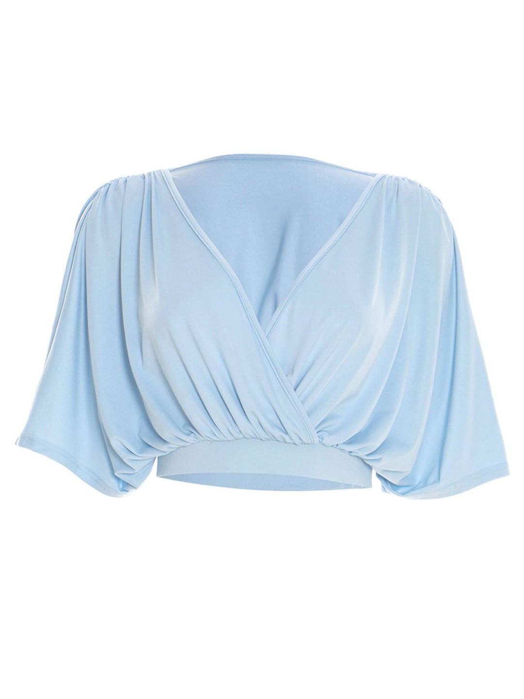 The Elara Deep V Batwing Crop Top