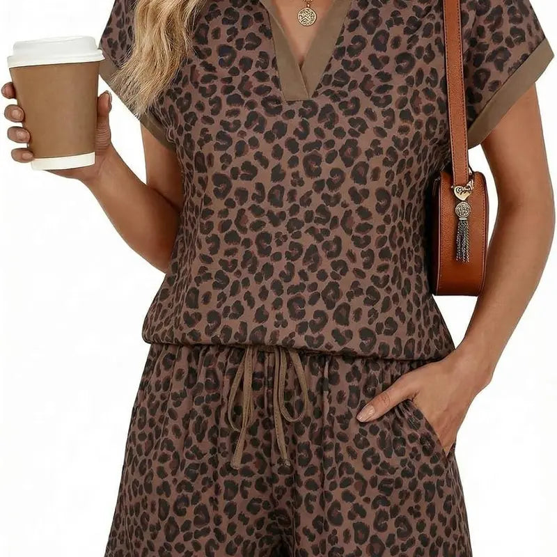 The Elara Collared Leopard Set