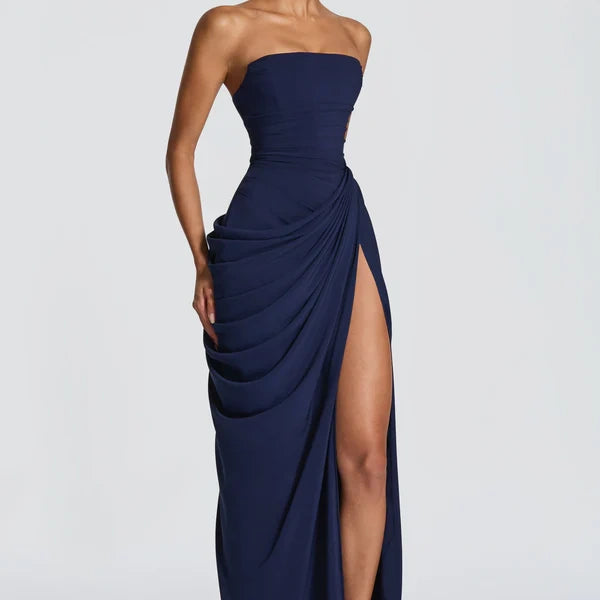The Elara Strapless Evening Dress