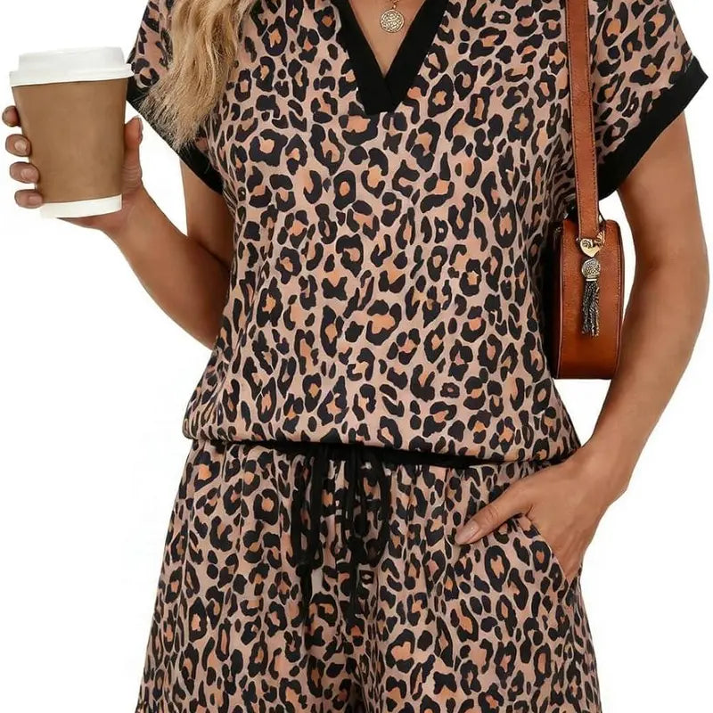 The Elara Collared Leopard Set