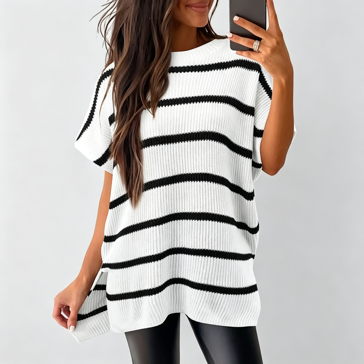 The Elara Oversized Chenille Knit Top