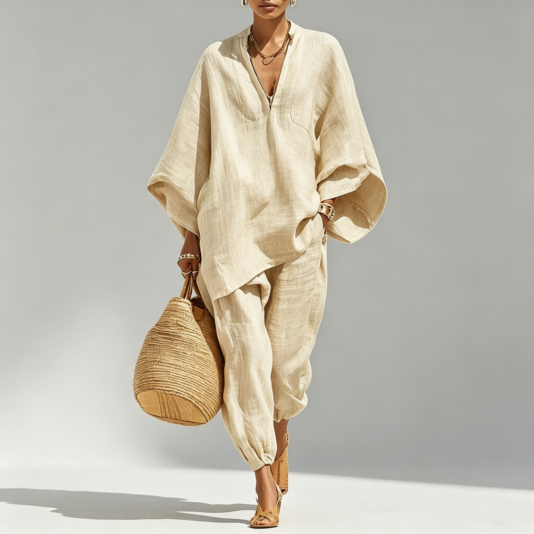 The Elara Airy Batwing Lounge Set