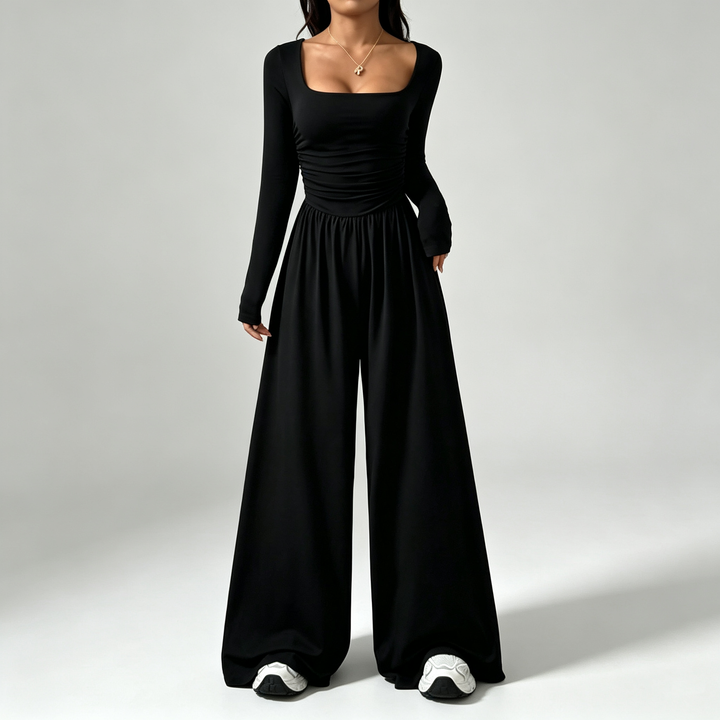 The Elara Square-Neck Jumpsuit
