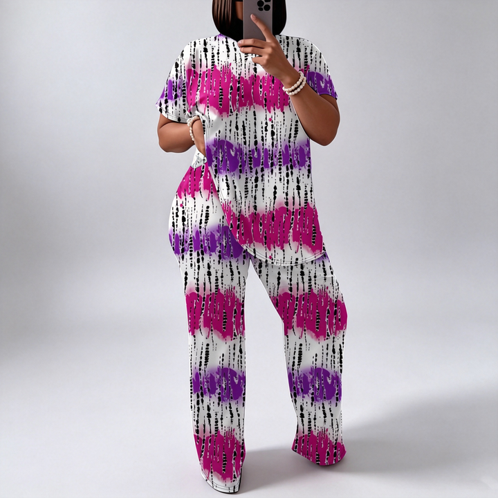 The Elara Tie-Dye Tee Set