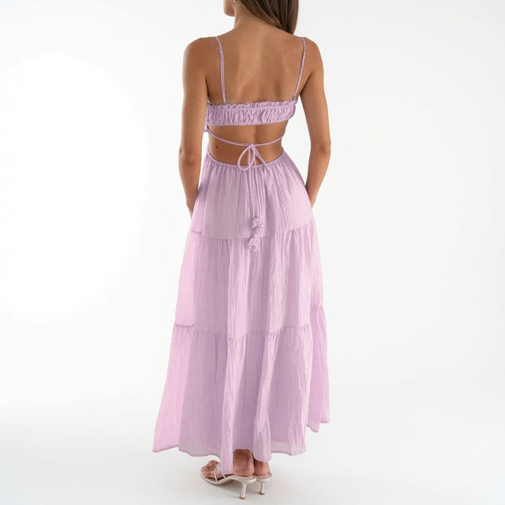 The Elara Cut Out Boho Maxi Dress