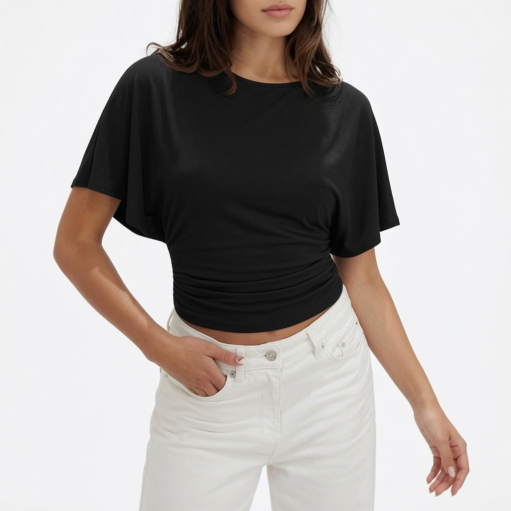 The Elara Tie Back Relaxed Top
